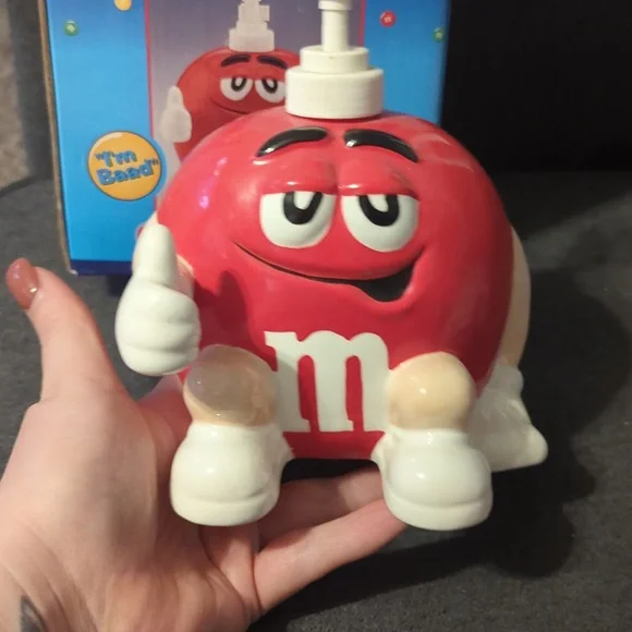 Red M&M's Soap dispenser 1999 - Picture 1 of 8
